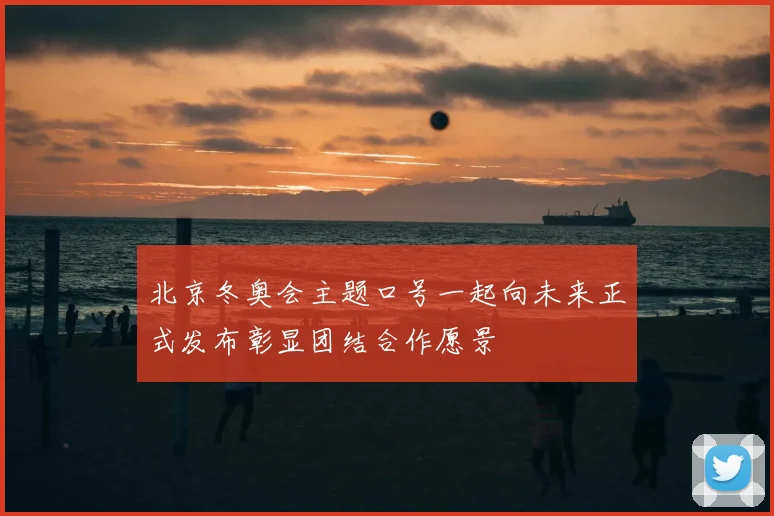 北京冬奥会主题口号一起向未来正式发布彰显团结合作愿景